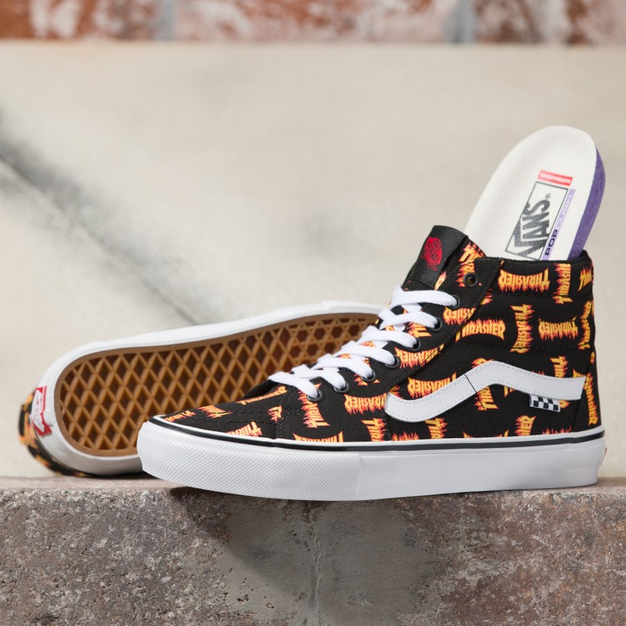 شاحنات اوريجينال اكس ثراشر سكيت Sk8-hi اسود-متعدد